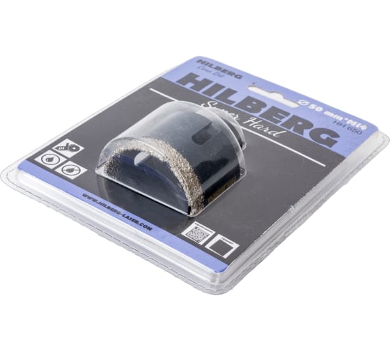 Коронка 50 мм под УШМ керамогранит гранит Super Hard Hilberg