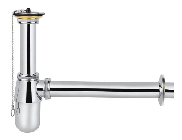 Сифон KAISER для раковины с выпуском (хром) (стар. арт. 973Z)