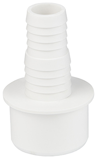 Заглушка со штуцером 40 ПП белая WaterMark