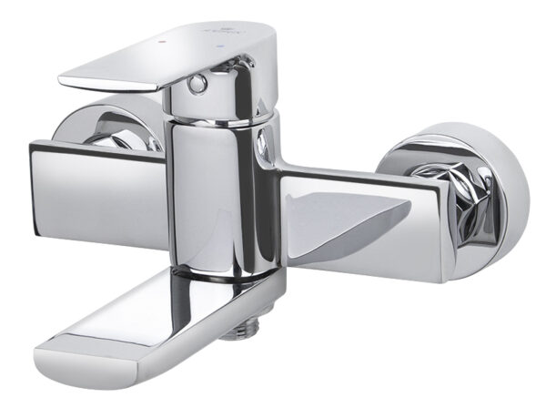 Смеситель KAISER Linear ванна к/н Ø35 скрытый дивертор (хром)