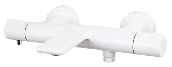 Смеситель KAISER Serio для ванны с термостатом /Латунь /Белый матовый