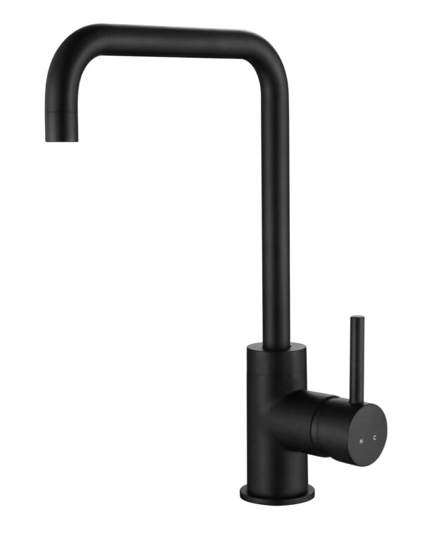 Смеситель KAISER Merkur кухня боковой Г-излив Ø35 (черный-матовый)