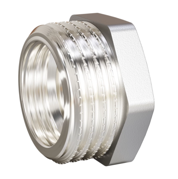 Футорка 1/2" НР x 3/8" ВР никель LD Pride (230)