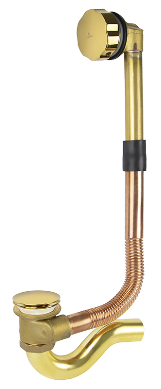 Обвязка для ванны KAISER автомат, латунь (золото)