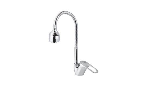 Смеситель VIKO кухня боковой с гибким изливом Ø40 с гайкой