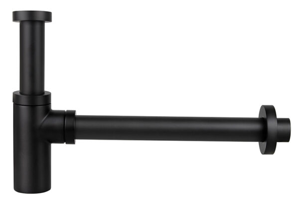 Сифон KAISER для раковины б/выпуска (черный)