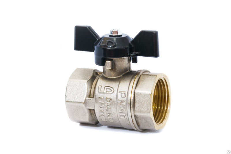 Кран шаровый 1 1/4" в/в бабочка Ру-25 LD Pride (8)