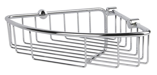 Полка настенная угловая KAISER 214*214*60 (103) хром/латунь