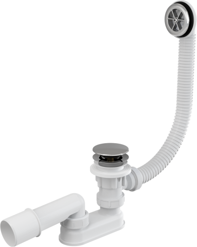 Обвязка для ванны click/clack (Alca PLAST) хром. пластик,/AG210132160