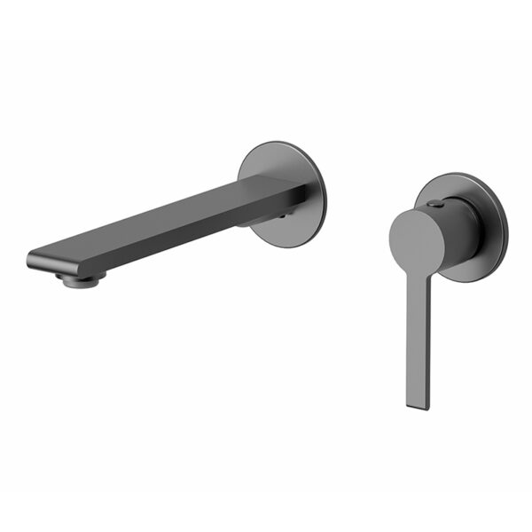 Смеситель KAISER Serio настенный для раковины, Ø25 /Латунь /Воронёная сталь