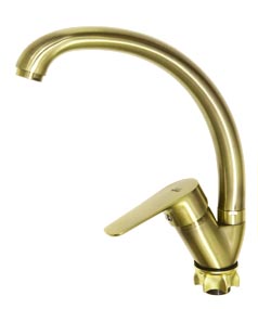 Смеситель VIKO кухня боковой Ø35 с гайкой, бронза