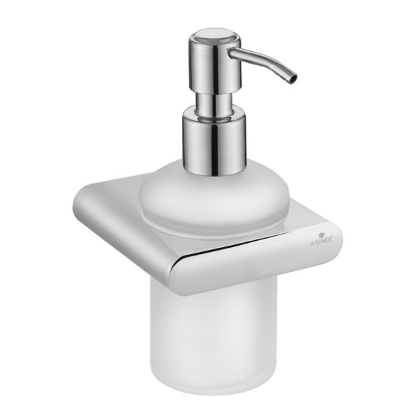 Дозатор для жидкого мыла настенный (стекло) KAISER хром (латунь)