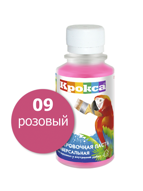 Колеровочная паста Крокса 09 розовый 0,1 л