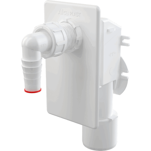 Сифон для стир. машины под штукатурку "Alca PLAST" Белый