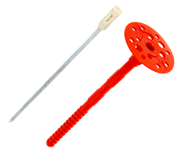 Дюбель для изоляции с металл.гвоздем и термовставкой 10х260 IZL-T (R7) 400шт // Tech-KREP