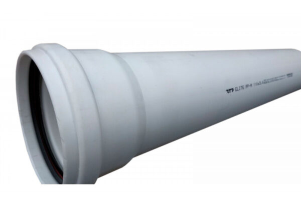 Труба ДУ110мм L- 1500мм толщ.стенки 3,4 белая ELITE (10)
