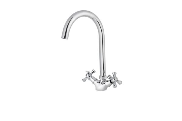 Смеситель VIKO кухня крест кер. R - излив, креплением гайка