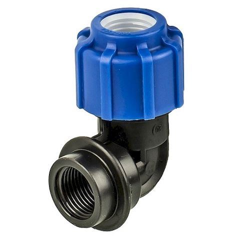 Отвод компрессионный с внутренней резьбой 50x1 1/4" ПНД (15)