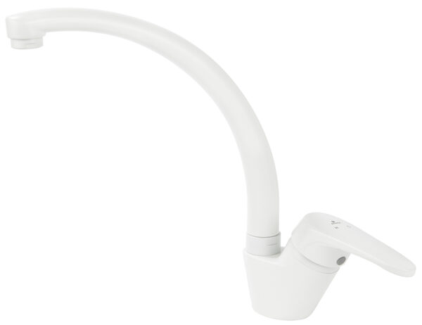 Смеситель KAISER County кухня Ø40, боковой (Белый)