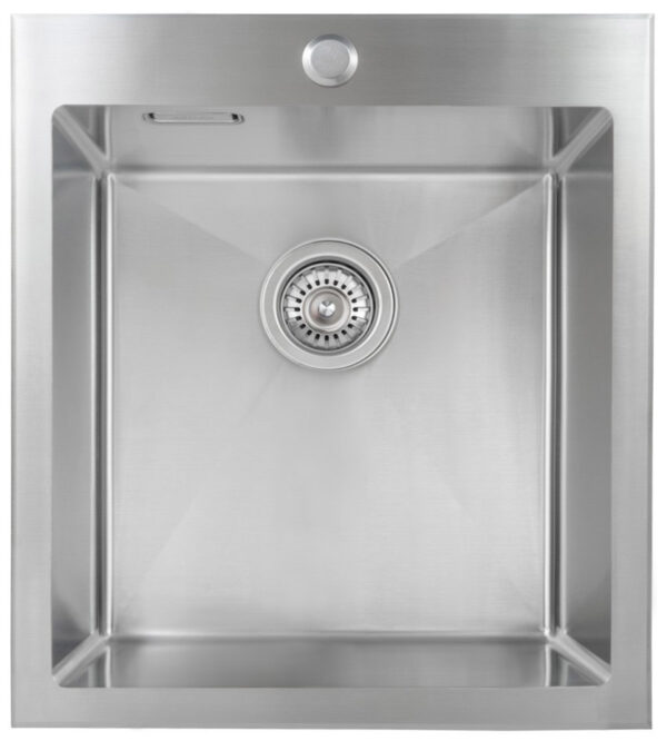 Мойка из нержавейки KAISER 450x510x200*3.0+1.2mm (цвет покрытия: сталь) /сифон