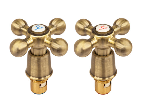 Маховик KAISER крест. с кран-буксой в коробке. бронза