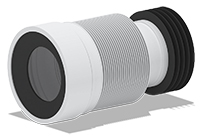 Гофра (100мм) WC раздвижная для унитаза АНИ