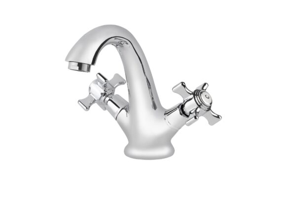 Смеситель VIKO для раковины крест керамика (монолитный)