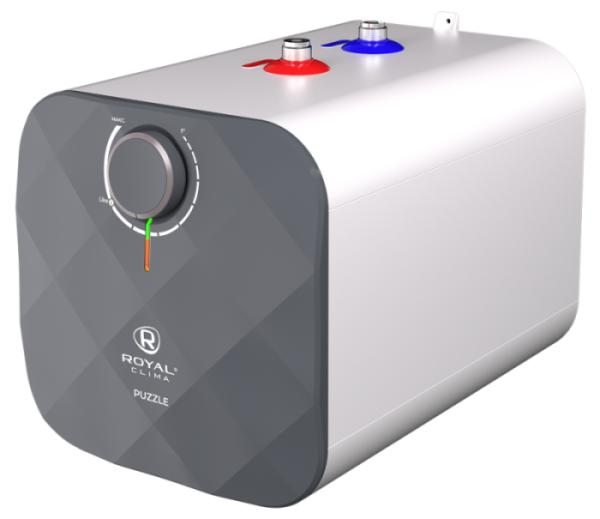 Водонагреватель накопительный 7л под мойкой квадратный, мех.управ (эмаль) PUZZLE