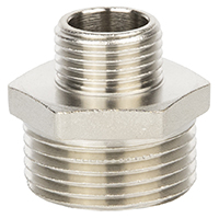 Ниппель перех. 1/2" х 3/8" (ник/латунь) WaterMark