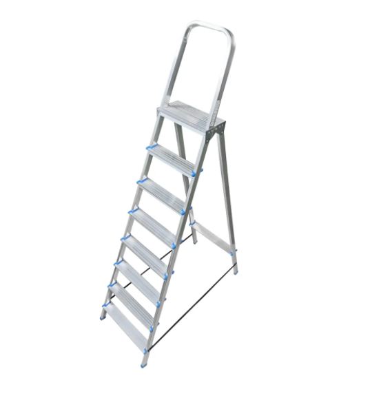 Стремянка LadderBel 8 ступени, алюминиевая