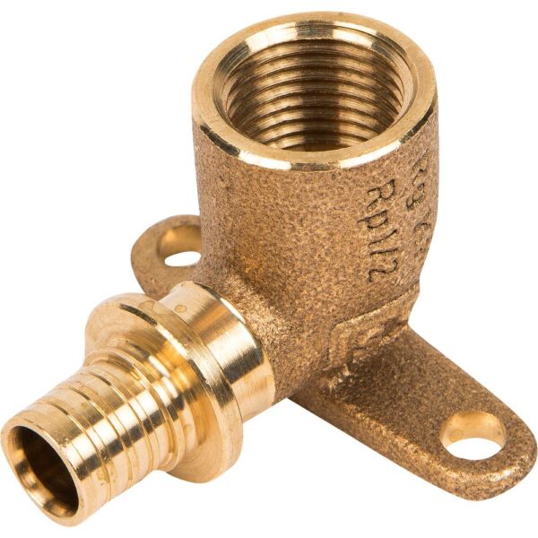 Уголок наст c крепл.16х1/2 вн. резьбой REHAU бронза