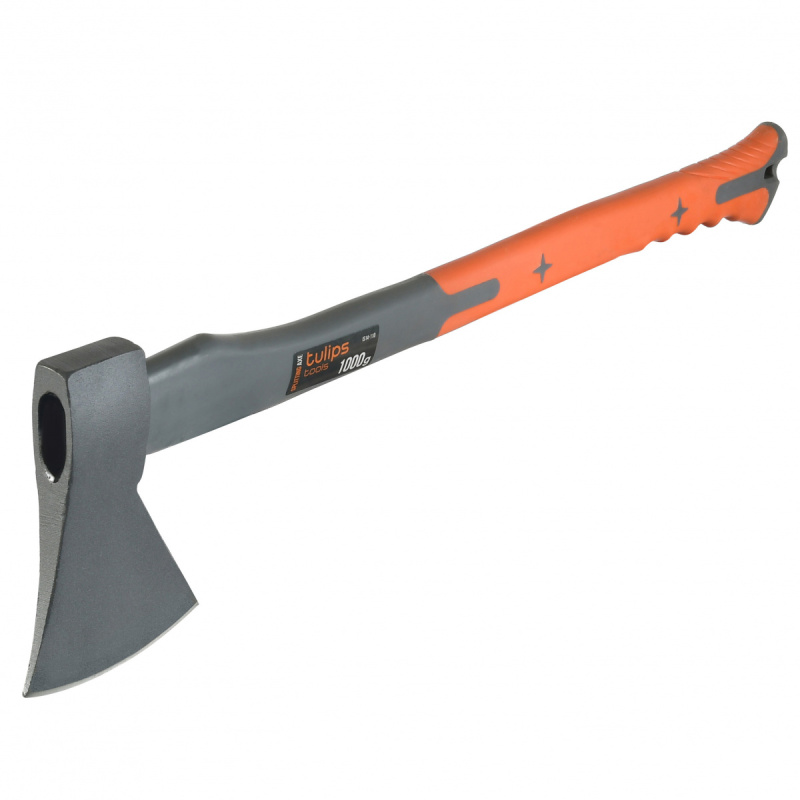 Топор 1000 гр обрезиненная фиберглассовая рукоятка Tulips Tools IS14-110