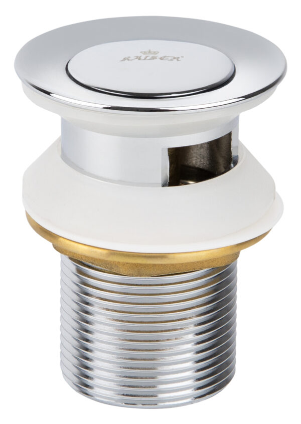 Донный клапан KАISER автомат, металл (хром)