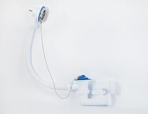 Сифон VIKO регулируемый для ванны 1-1/2"х40 с выпуском нерж. и переливом