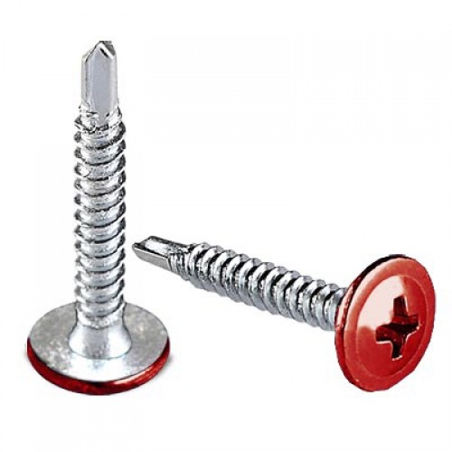 Саморез металл-металл с п/ш сверло RAL 3005 КРАСНОЕ ВИНО 4,2х19 (1000 шт.)