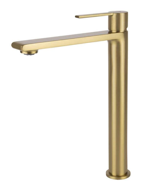 Смеситель KAISER Serio для раковины, Ø25 /Латунь /Шлифованное золото