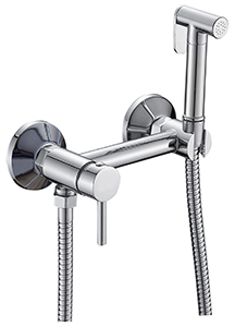 Смеситель VIKO настенный для биде с гигиеническим душем, Ø25, хром (латунь)