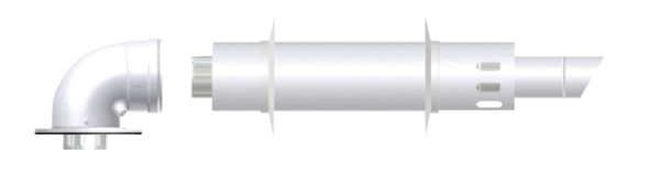 Комплект коаксиальный антилед Ø60/100L (BALTUR- BAXI - FERROLI - FONDITAL - NAVIEN)